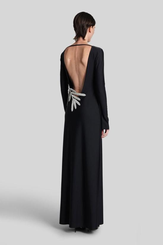 25FW 누에 롱 원피스 430543 2402DR00601 Black - NUÈ