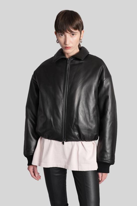 25FW 살바토레 산토로 가죽 자켓 429150 49073 D Black