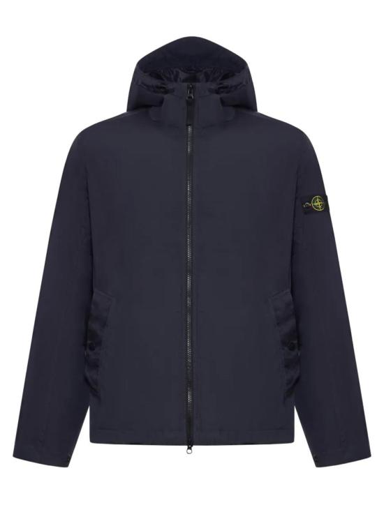 26SS 스톤 아일랜드 크링클 랩스 NY 윈드 레지스턴스 안티 드롭 후드 자켓 L1S154100001S0A23V0020 BLUE