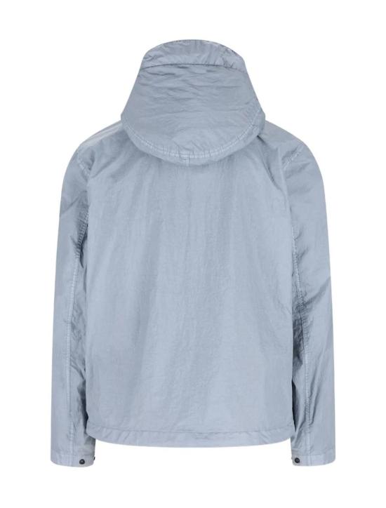 26SS 스톤 아일랜드 크링클 랩스 NY 윈드 레지스턴스 안티 드롭 후드 자켓 L1S154100001S0A23V0024 BLUE - STONE ISLAND