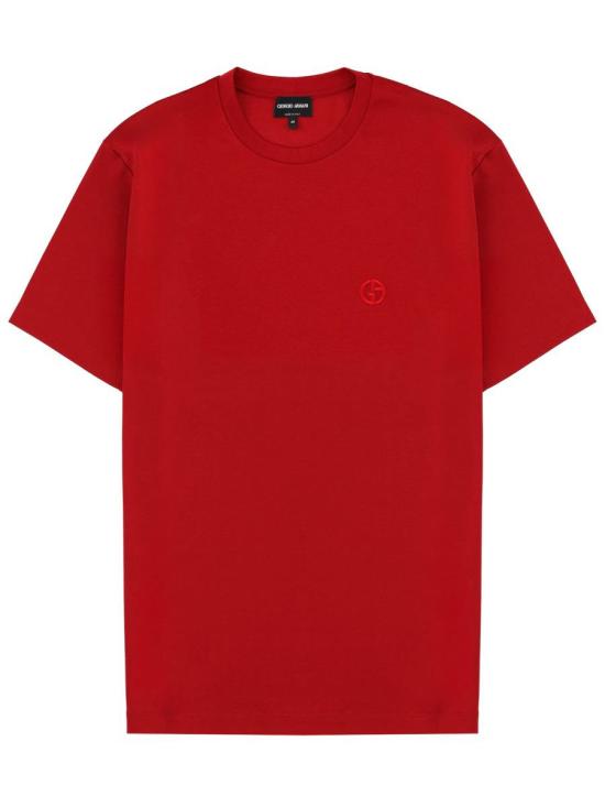 26SS 조르지오 아르마니 반팔 티셔츠 3HSM72 SJTKZU5078 RED