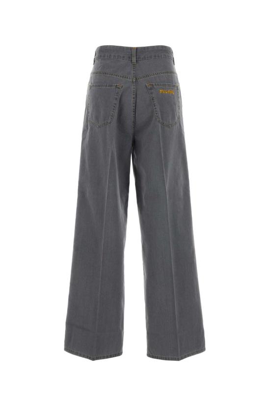 26SS 미우미우 스트레이트 팬츠 GWP394S23215MP F0031 Grey - MIU MIU