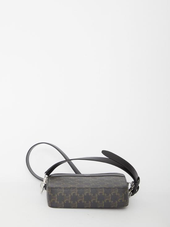 26SS 셀린느 트리옹프 캔버스 카프스킨 스몰 메신저백 113942EVJ BLACK - CELINE