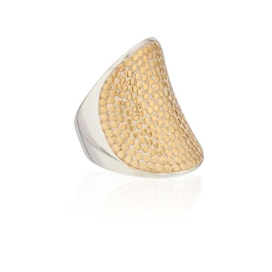  안나 벡 반지 센터드 클래식 링 골드/실버