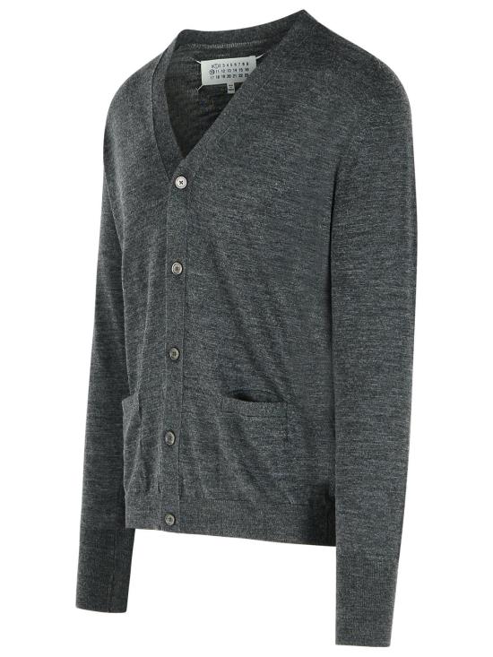 26SS 마르지엘라 울 블렌드 브이넥 카디건 S50HP0037 M13235859F Grey - MAISON MARGIELA