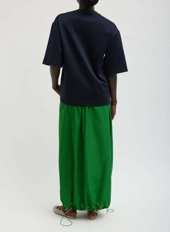  티비 반팔 티셔츠 액티브 니트 이지 티 탑 네이비 - TIBI