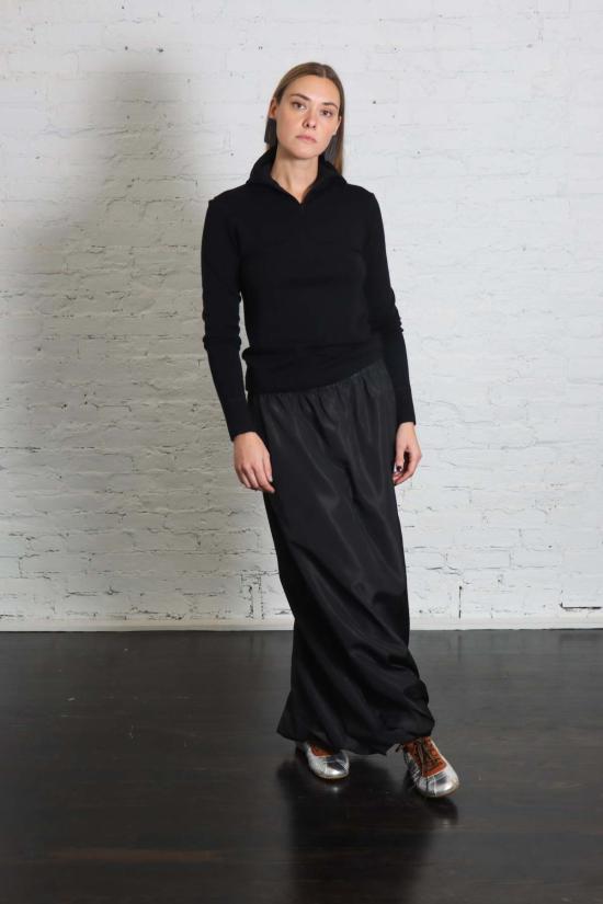  티비 롱 스커트 이탈리안 스포티 나일론 맥시 아노락 - TIBI