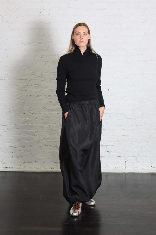  티비 롱 스커트 이탈리안 스포티 나일론 맥시 아노락 - TIBI