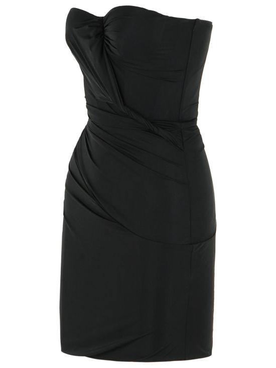 26SS 블루마린 숏 원피스 2A752AN0990 Black - BLUMARINE