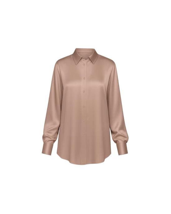  포르테포르테 블라우스 Forte Forte Matte 스트레치 실크 새틴 셔츠 Noce