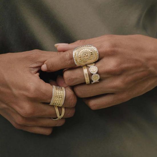  Anna Beck 반지 안나 벡 클래식 새들 링 골드 - OTHER BRANDS