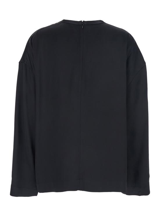 26SS 토템 블라우스 261WRT0656FB0546001 Black - TOTEME