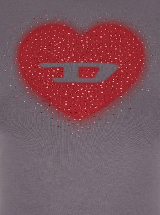 26SS 디젤 반팔 티셔츠 A209800QHHA96I Grey - DIESEL