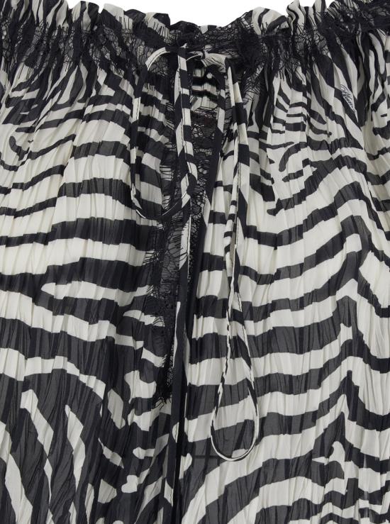 26SS 블루마린 블라우스 2C440AM1039 White black - BLUMARINE