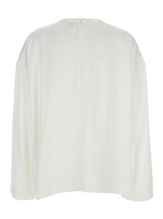 26SS 토템 블라우스 261WRT0656FB0546047 White - TOTEME