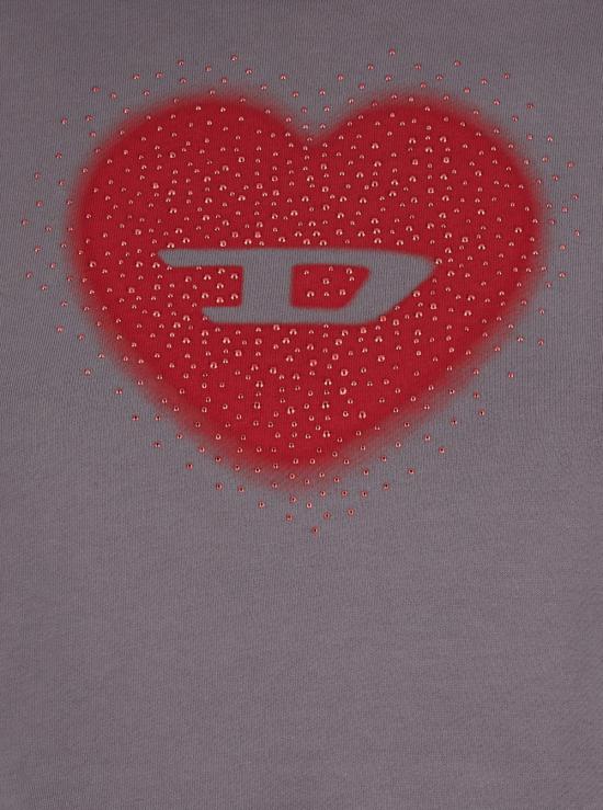 26SS 디젤 후드 티셔츠 A219520NSEX96I Grey - DIESEL