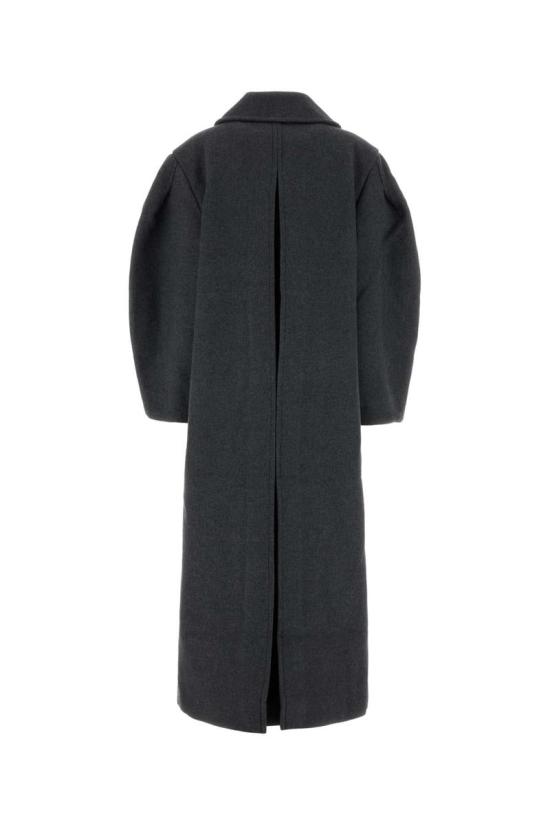 25FW 가니 울 오버사이즈 롱 피코트 W0929 205 GREY - GANNI