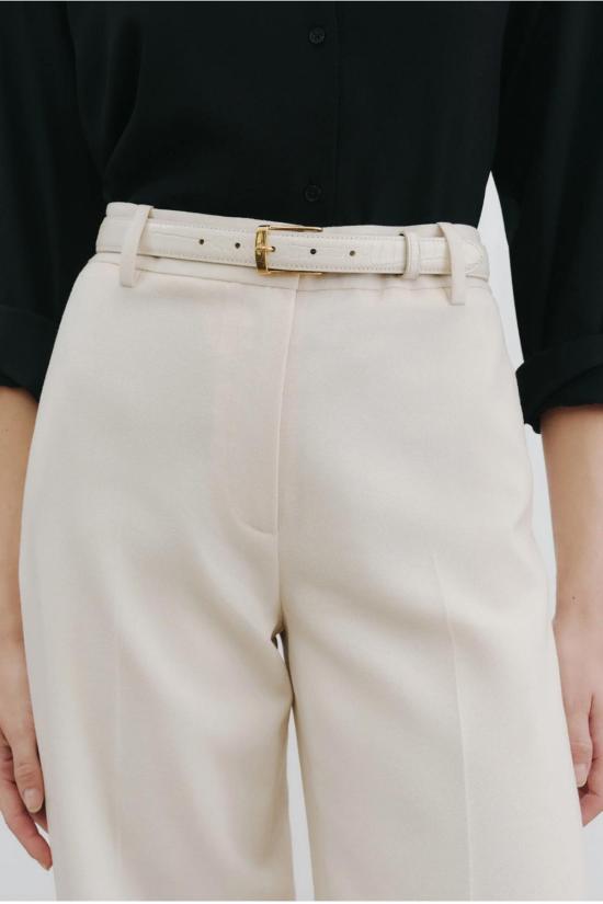  닐리로탄 레귤러 벨트 Nili Lotan Dana  아이보리/골드 - NILI LOTAN