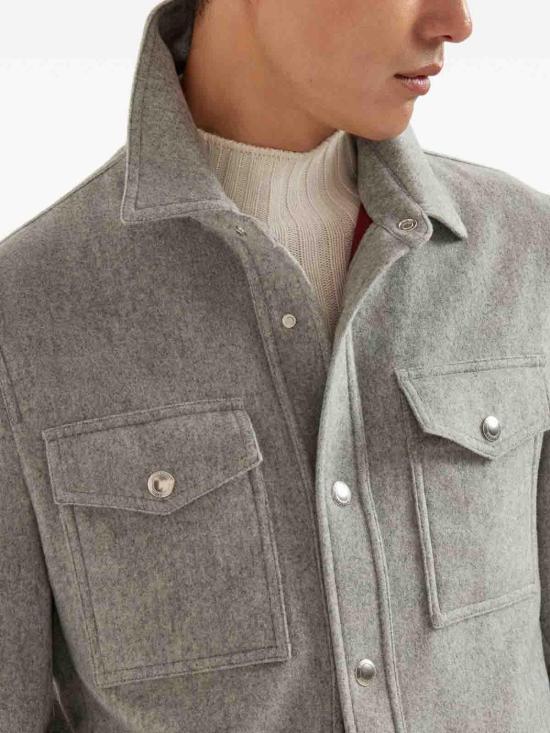 25FW 브루넬로 쿠치넬리 자켓 MT4016549CUM41 Grey - BRUNELLO CUCINELLI