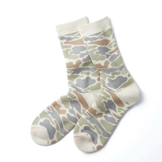  로토토 양말 R1339 파일 카모 크루삭스