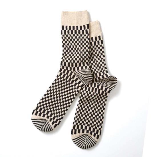  로토토 양말 R1621 체커보드