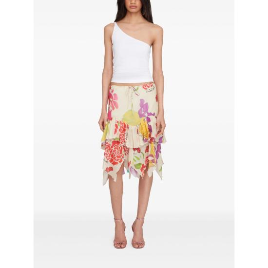 26SS Donde Esteban 미디 스커트 D4 SKI 114 BEIMU NEUTRALS RED - OTHER BRANDS