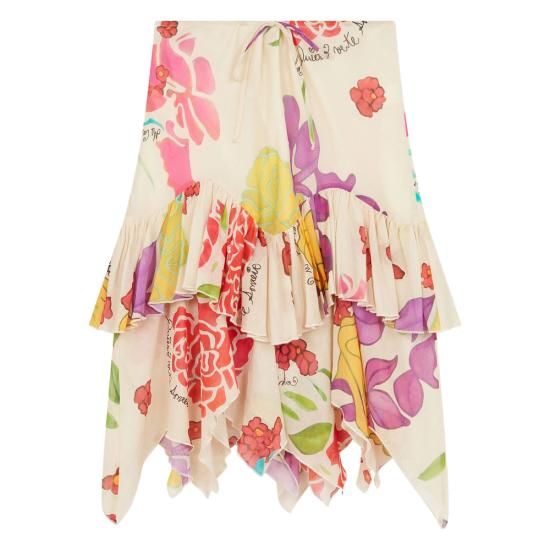 26SS Donde Esteban 미디 스커트 D4 SKI 114 BEIMU NEUTRALS RED