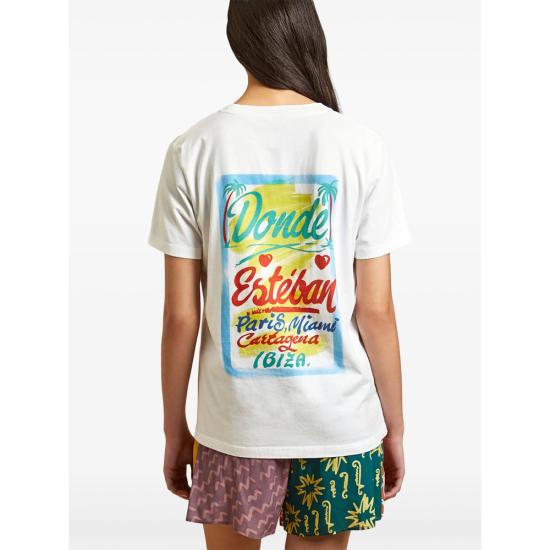 26SS Donde Esteban 반팔 티셔츠 D01 TS01A WHITE - DONDE ESTEBAN