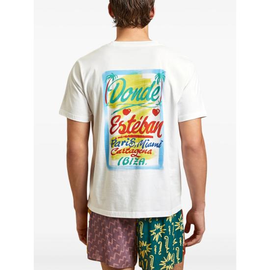 26SS Donde Esteban 반팔 티셔츠 D01 TS01A WHITE - DONDE ESTEBAN
