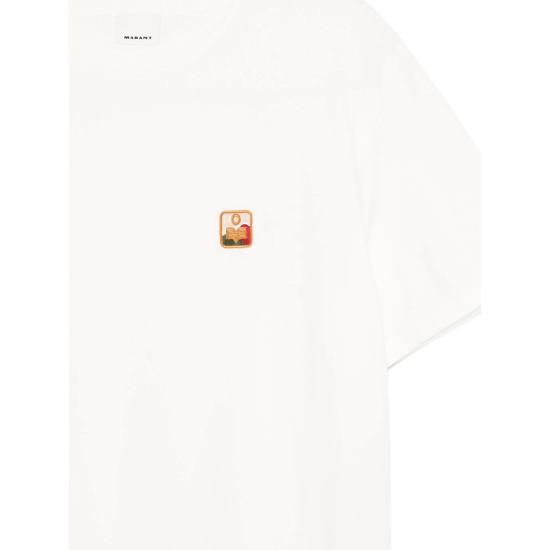 26SS 이자벨마랑 반팔 티셔츠 D1N07H TS0149HE 23EC WHITE - ISABEL MARANT