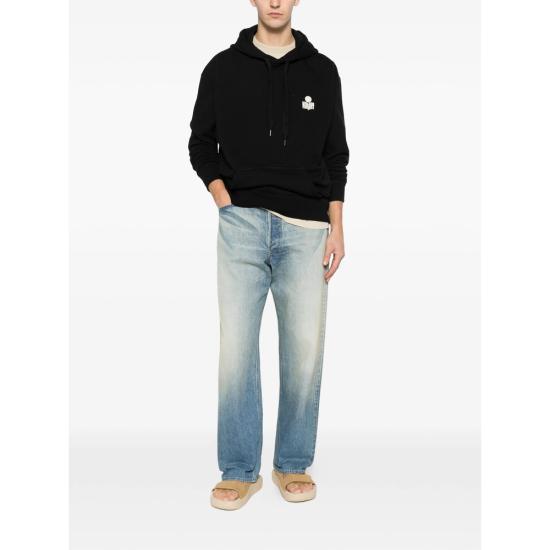 26SS 이자벨마랑 후드 티셔츠 D1M05H SW0050HA 01BK BLACK - ISABEL MARANT