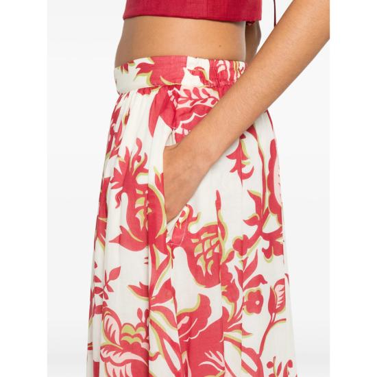 26SS 에트로 미디 스커트 99SA5U0 WRFA0114 X0808 WHITE RED - ETRO