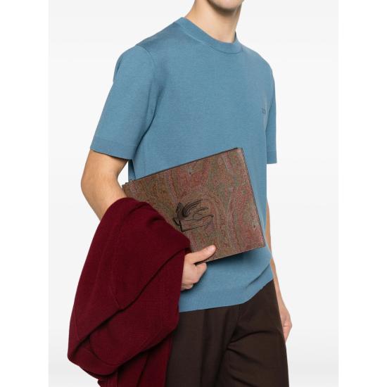 26SS 에트로 클러치/파우치 AA086 MP2C0006 M0019 BROWN GREEN - ETRO