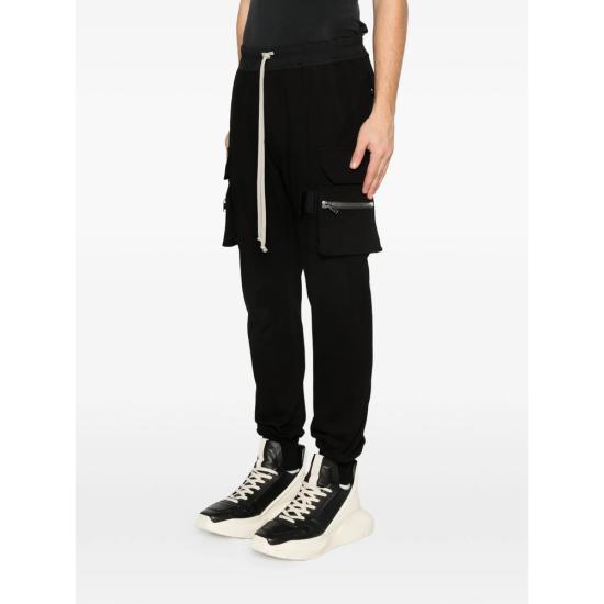 26SS 릭 오웬스 트레이닝/조거 팬츠 RU01F2396 BA 09 BLACK - RICK OWENS