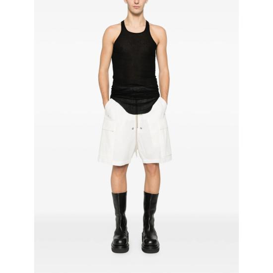 26SS 릭 오웬스 숏팬츠 RU01F2360 P 11 WHITE - RICK OWENS