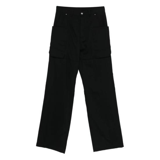 26SS 릭 오웬스 스트레이트 팬츠 RU01F2334 WT 09 BLACK