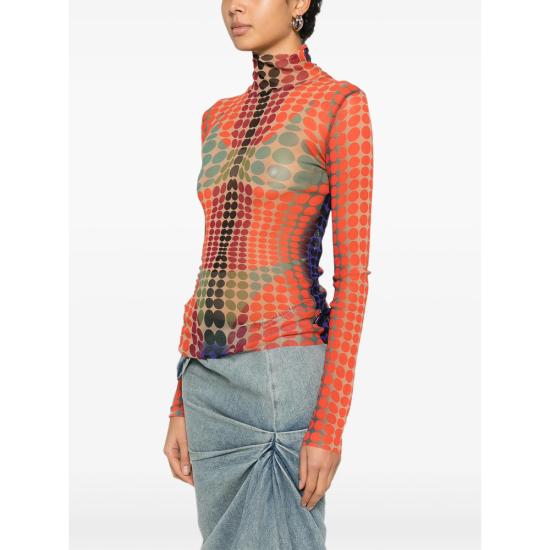 26SS 장 폴 고티에 터틀넥 TO445 M018P 27154 ORANGE - JEAN PAUL GAULTIER