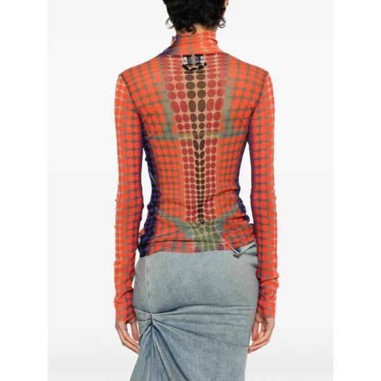 26SS 장 폴 고티에 터틀넥 TO445 M018P 27154 ORANGE - JEAN PAUL GAULTIER