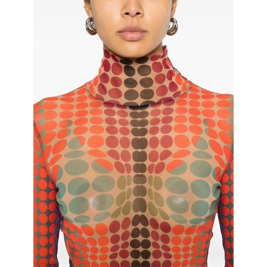 26SS 장 폴 고티에 터틀넥 TO445 M018P 27154 ORANGE - JEAN PAUL GAULTIER