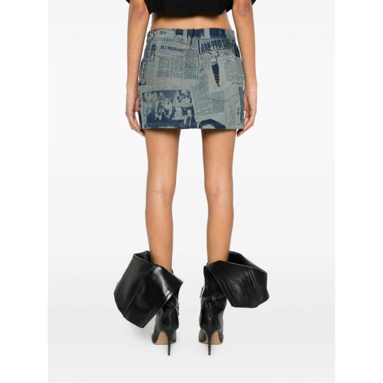 26SS 장 폴 고티에 데님 스커트 SK037 D027 5568 BLUE NEUTRALS - JEAN PAUL GAULTIER