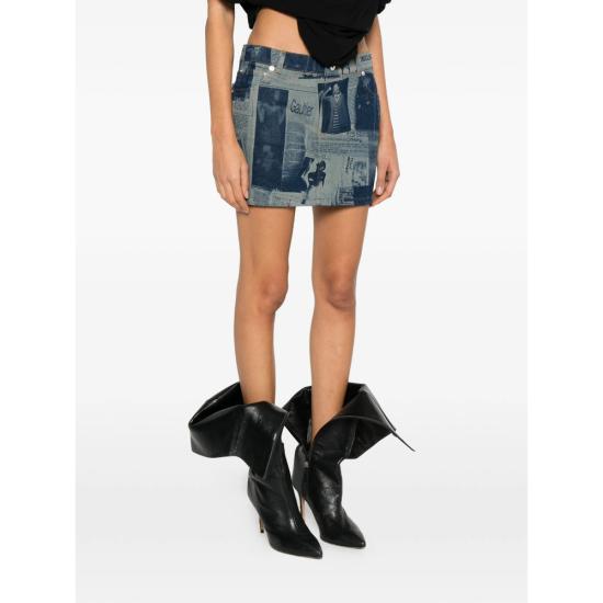 26SS 장 폴 고티에 데님 스커트 SK037 D027 5568 BLUE NEUTRALS - JEAN PAUL GAULTIER