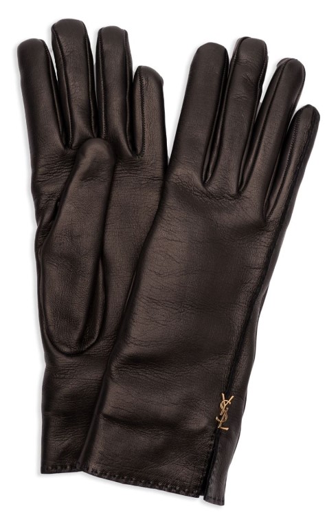 25FW 생로랑 장갑 8026483YQ52 1000 BLACK
