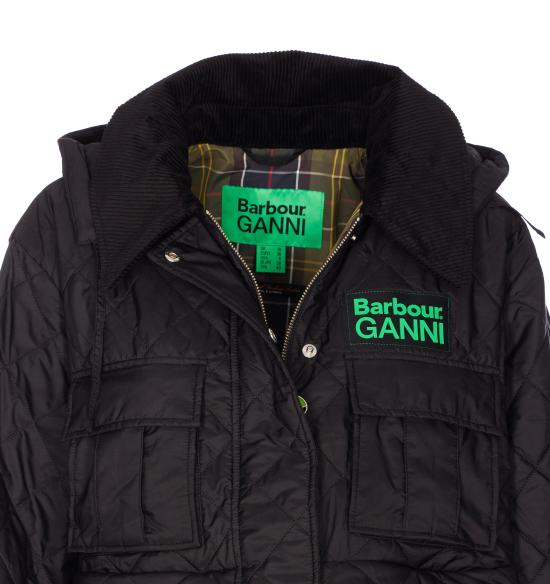26SS 바버 X 가니 자켓 LQU1890 BK11 Black - BARBOUR X GANNI