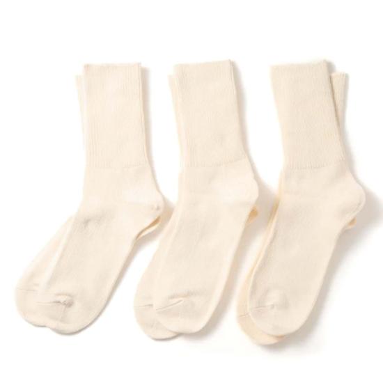  로토토 양말 R1427 오가닉 데일리 3팩 골지 크루삭스 - ROTOTO