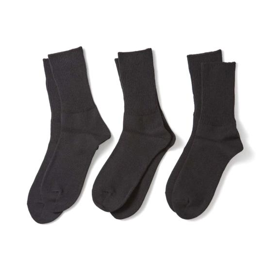  로토토 양말 R1427 오가닉 데일리 3팩 골지 크루삭스 - ROTOTO