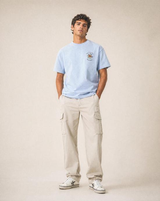 26SS 드롤드무슈 반팔 티셔츠 TS210 CO002 LBE Blue - DROLE DE MONSIEUR