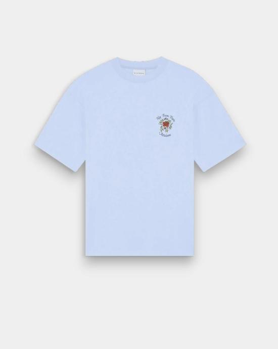 26SS 드롤드무슈 반팔 티셔츠 TS210 CO002 LBE Blue