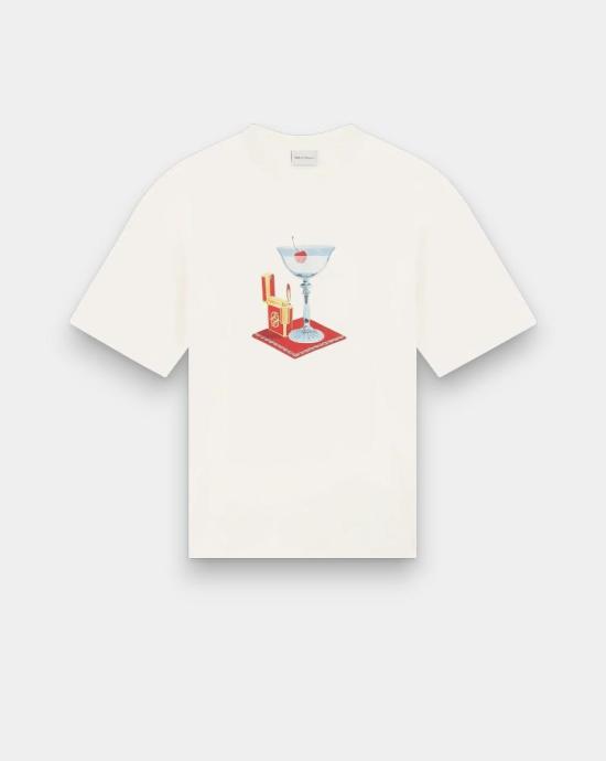 26SS 드롤드무슈 반팔 티셔츠 TS291 CO002 OW Beige