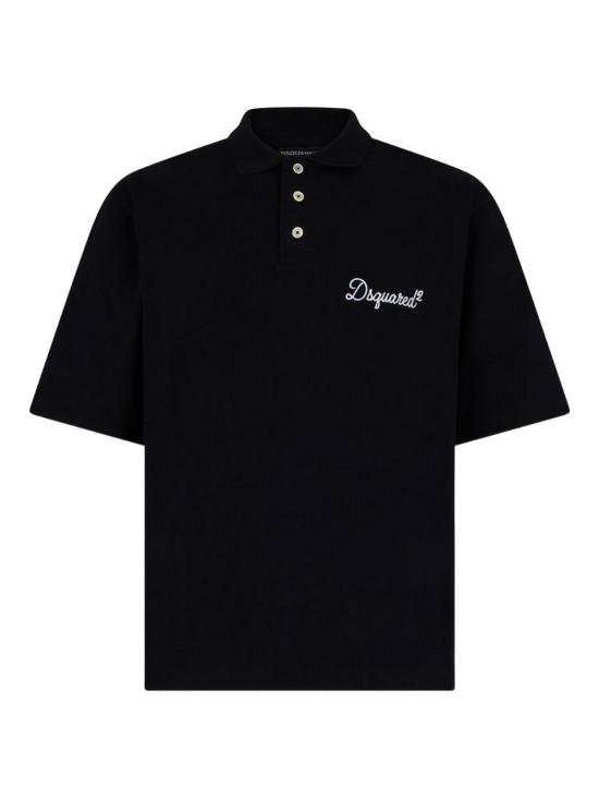 26SS 디스퀘어드2 폴로 티셔츠 S74GL0100D20106 900 Black