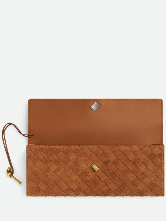 26SS 보테가베네타 클러치/파우치 741511V60F1 2599 Brown - BOTTEGA VENETA